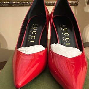 Gucci Women's Vibrant Red Heels